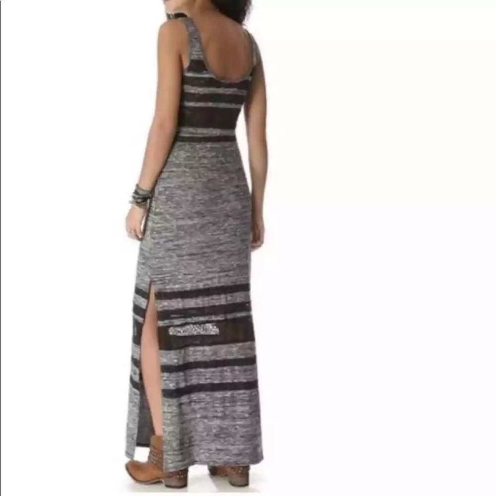 Free people hazy days, space dyed grey and lace Maxi dress, Size small - Picture 4 of 11